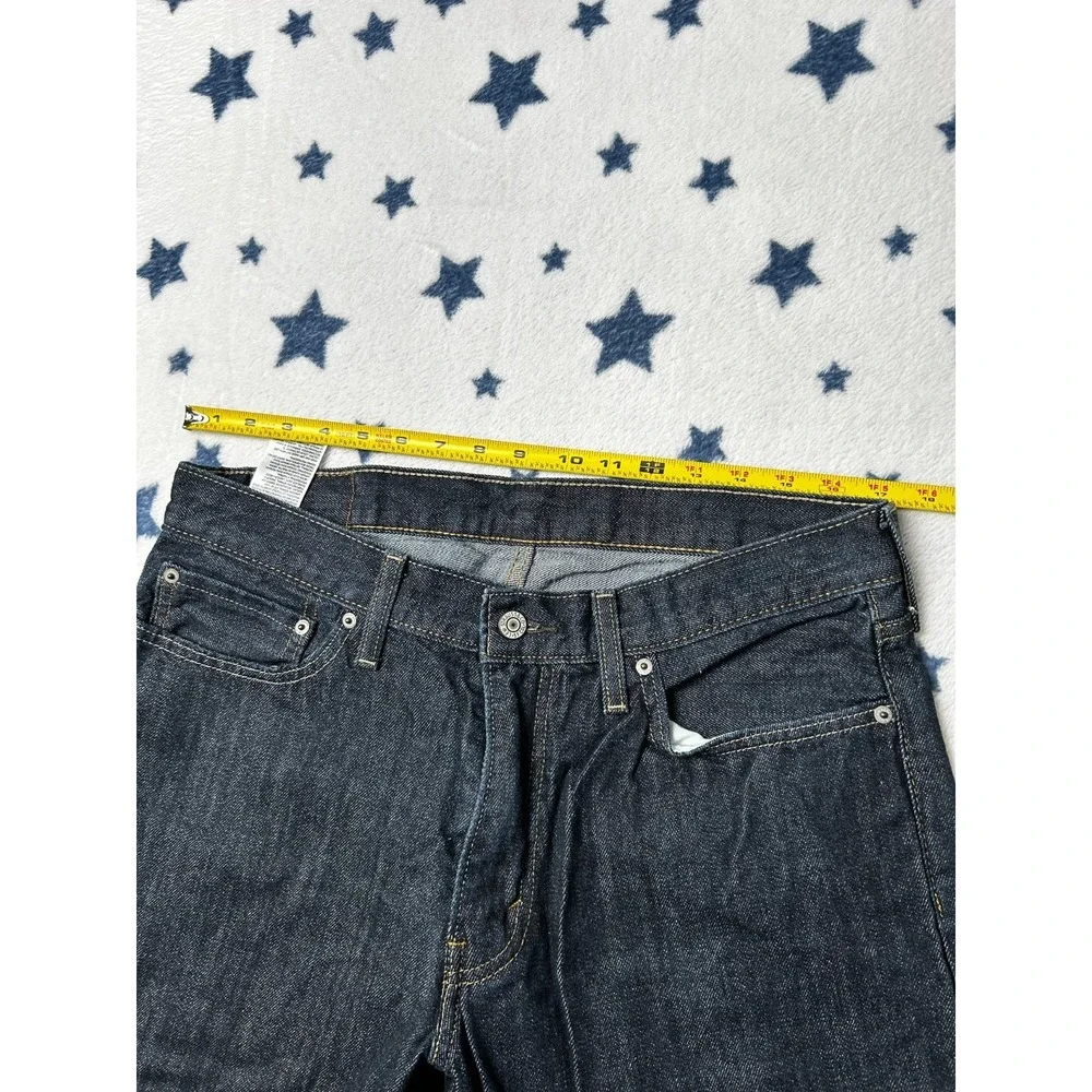 Levi's 514 Jeans Mens 35x34 Dark Wash Straight Fit Denim Pants Blue Classic